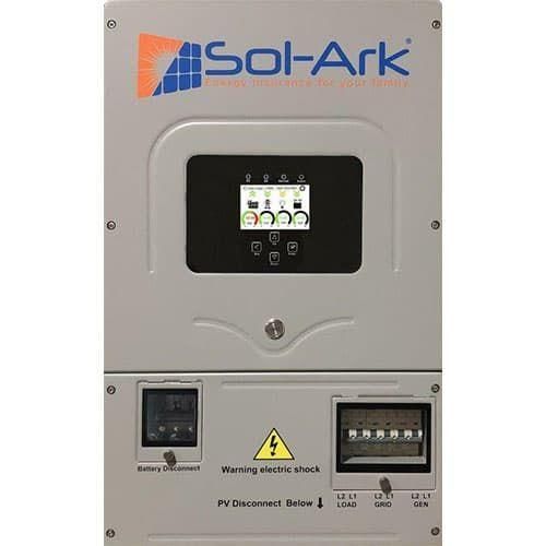 Sol-Ark SA-12K-EMP All-In-One Battery System, 12K 120/240/208V 48V EMP Hardened Inverter