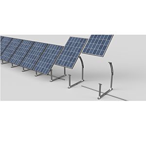 IntegraRack IR-45ASAB Adjustable Seasonal Angle BallastRack (Black Zinc Electroplated Steel)