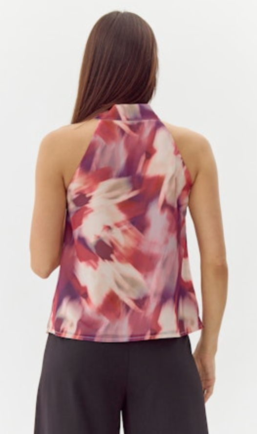 Greylin Venice Printed Halter Top