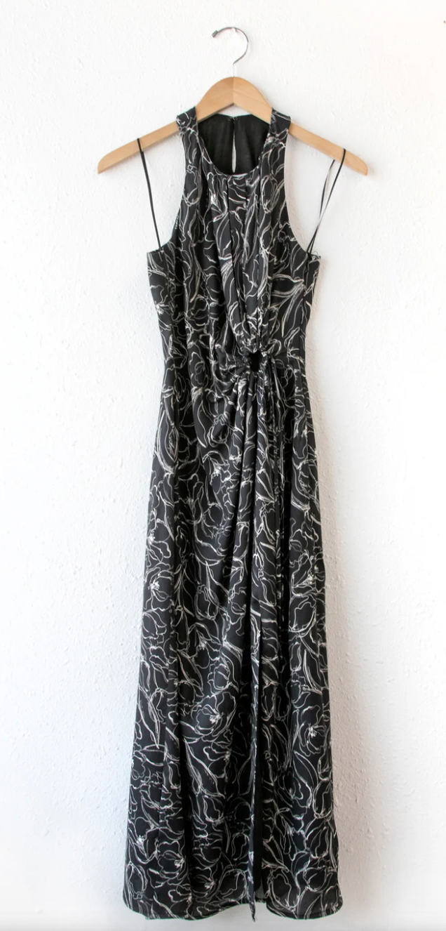 Greylin Fiona Cotton &quot;O&quot; Ring Midi Dress