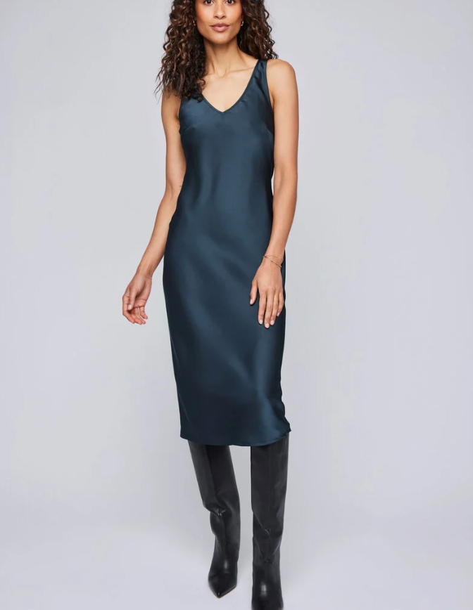 Gentle Fawn Odette Satin Slip Midi Dress