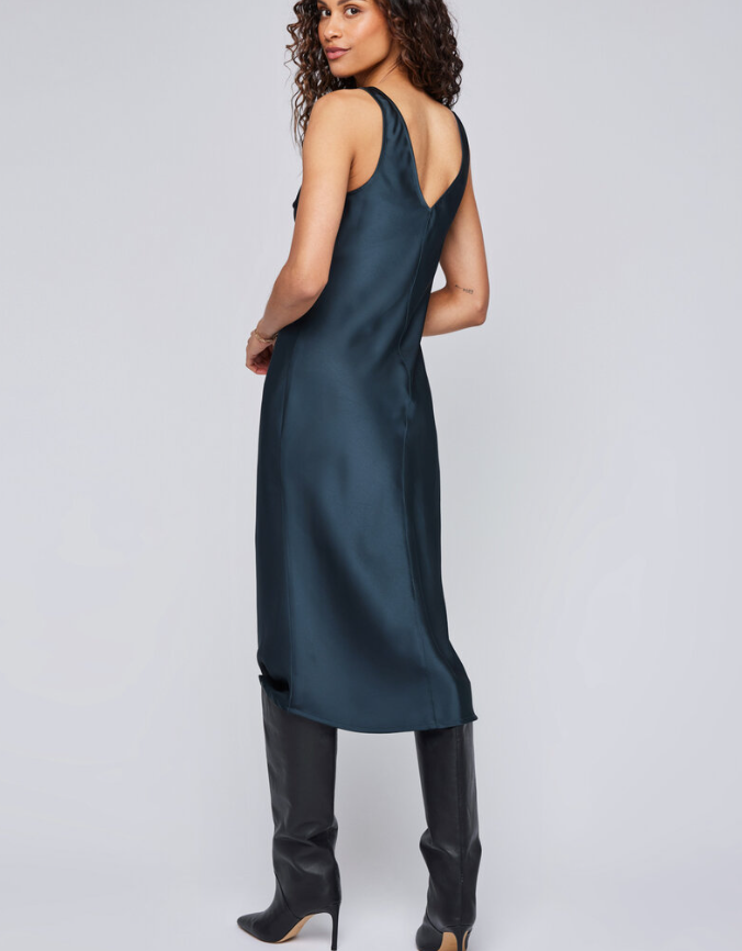 Gentle Fawn Odette Satin Slip Midi Dress