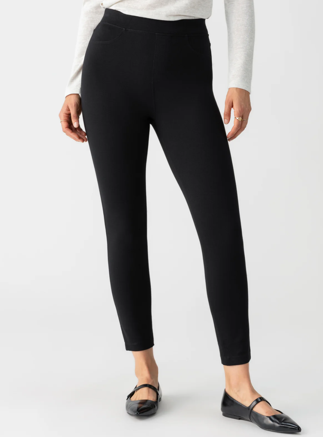 Sanctuary Runway Semi High Rise Legging Black