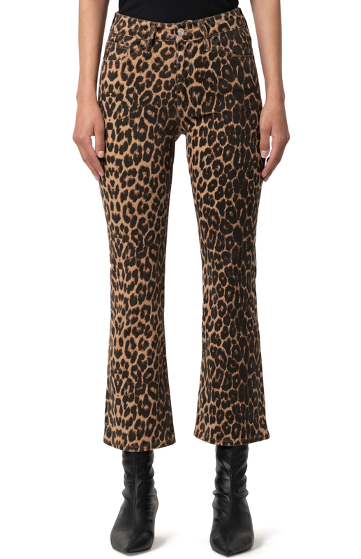 Mavi Anika Leopard Crop Flare Jeans