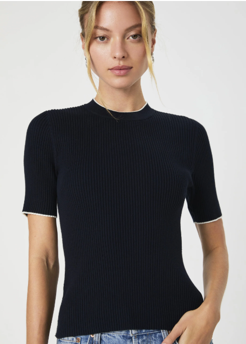 French Connection Mozza Short Sleeve Sweater