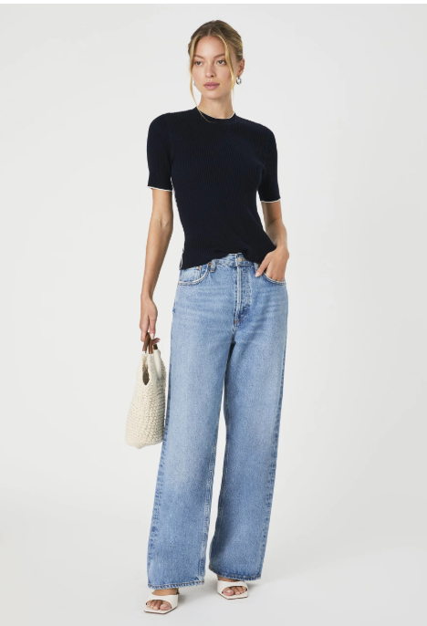 French Connection Mozza Short Sleeve Sweater