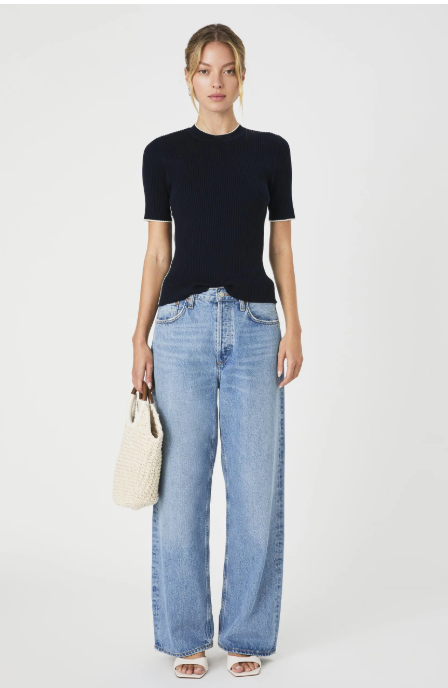 French Connection Mozza Short Sleeve Sweater