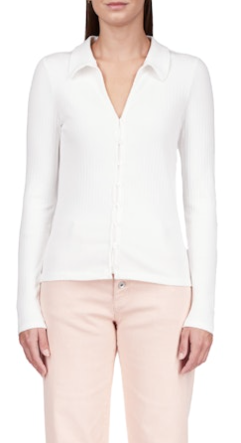 Sanctuary Daydreamer Knit Shirt White