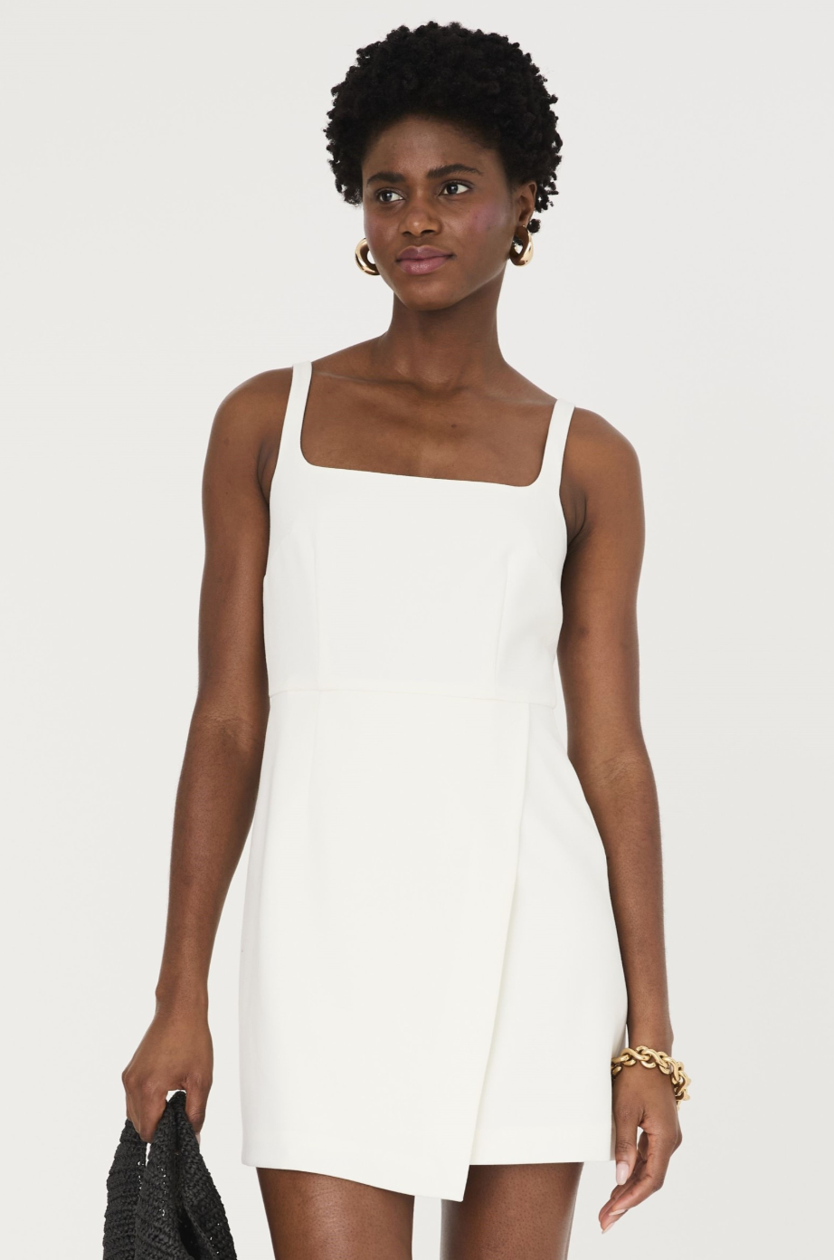 French Connection Whisper Strappy Envelope Skirt Dress