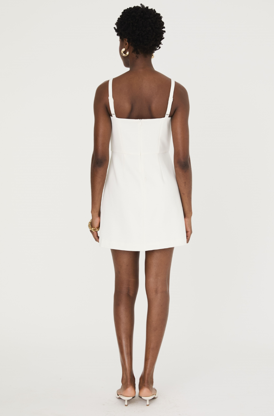 French Connection Whisper Strappy Envelope Skirt Dress