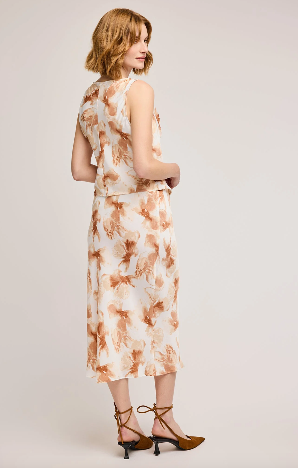 Gentle Fawn Tatiana Satin Midi Skirt