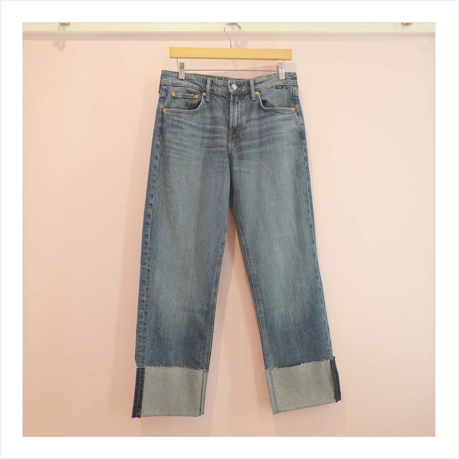 Mavi Savannah Cuffed Straight Leg Jeans