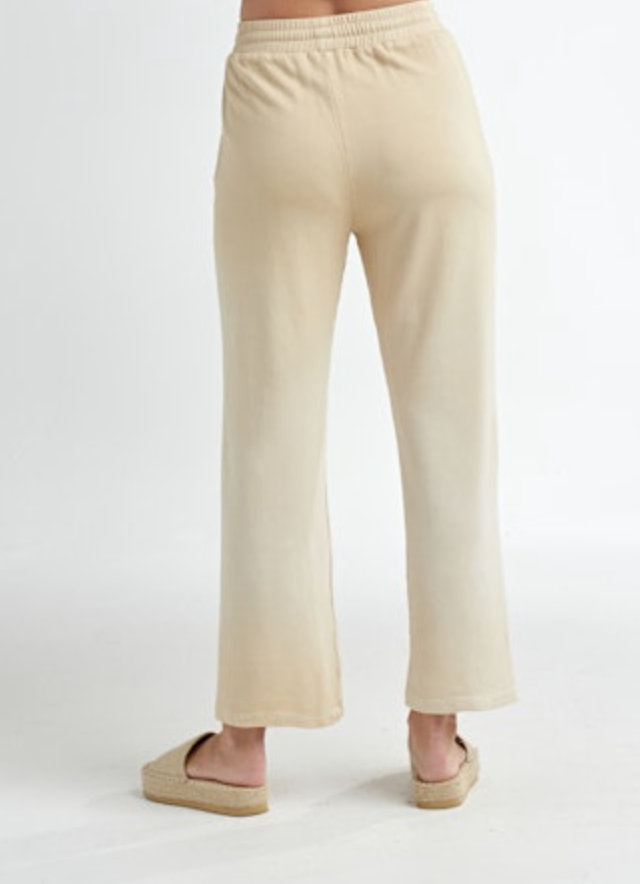 Red Haute Wide Leg Capri
