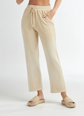 Red Haute Wide Leg Capri