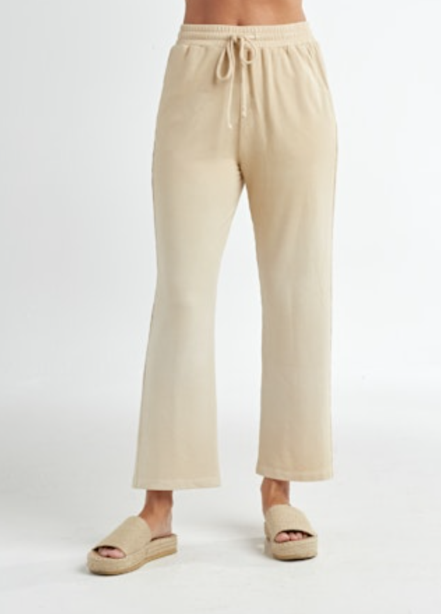 Red Haute Wide Leg Capri