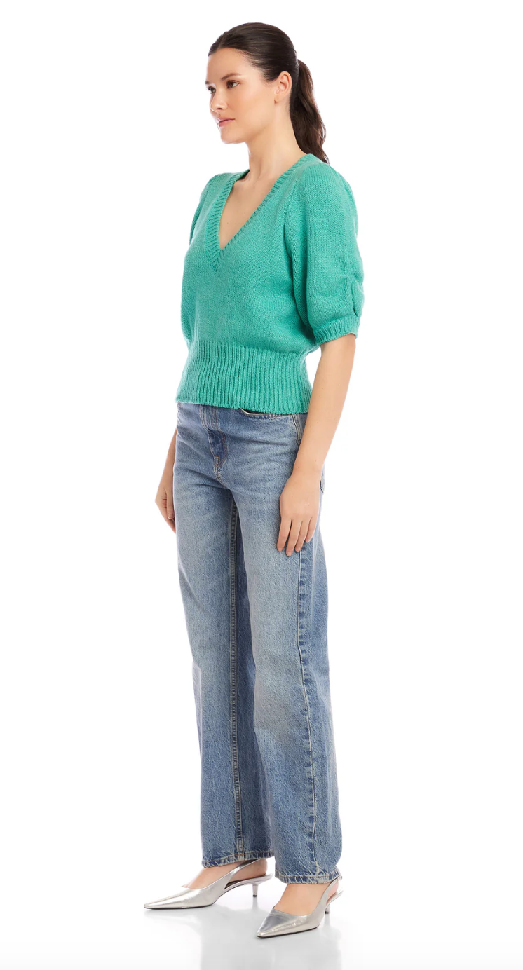 Fifteen Twenty Bennet Shirred Sleeve Sweater