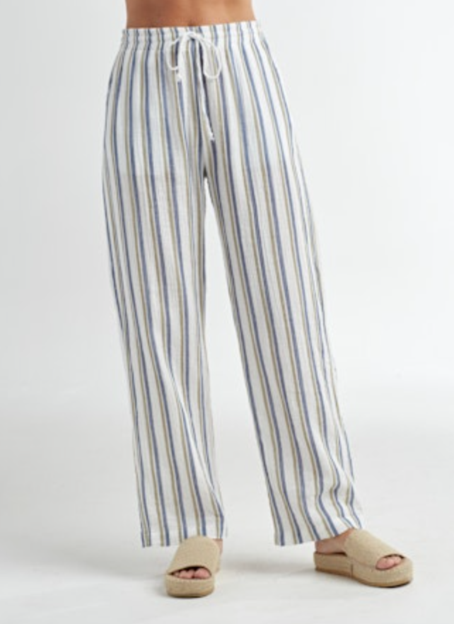 Red Haute Striped Pant