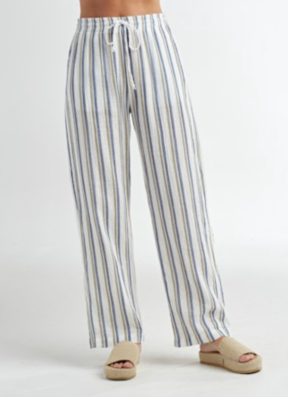 Red Haute Striped Pant