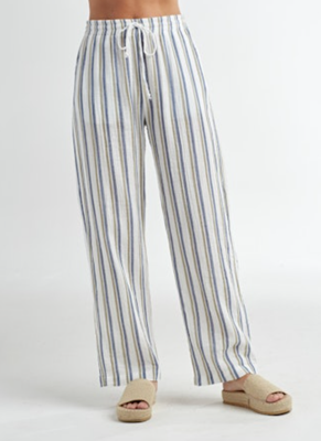 Red Haute Striped Pant