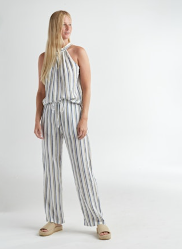 Red Haute Striped Pant