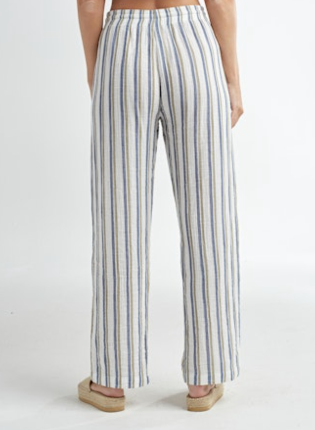 Red Haute Striped Pant
