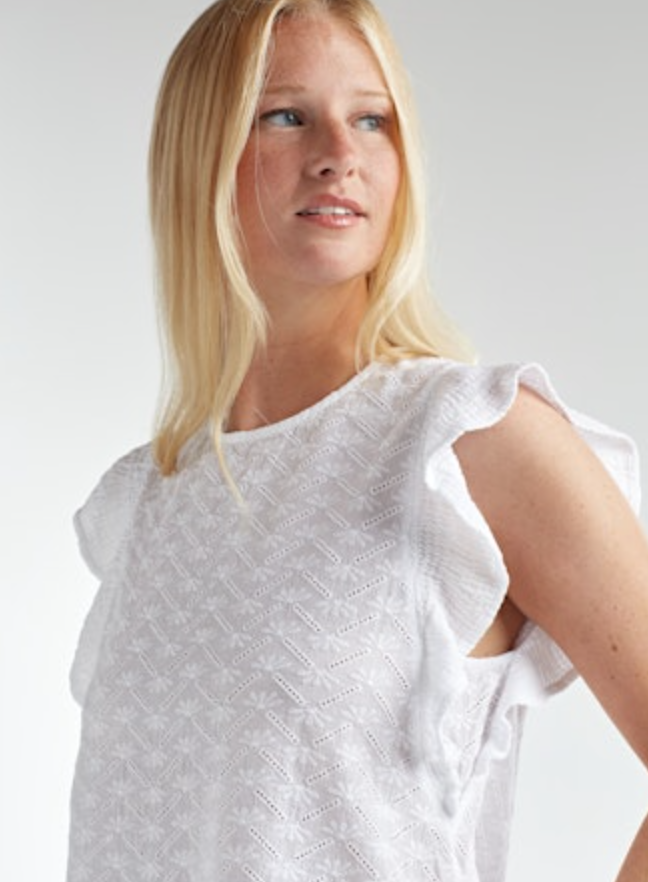 Red Haute Crew Neck Tank