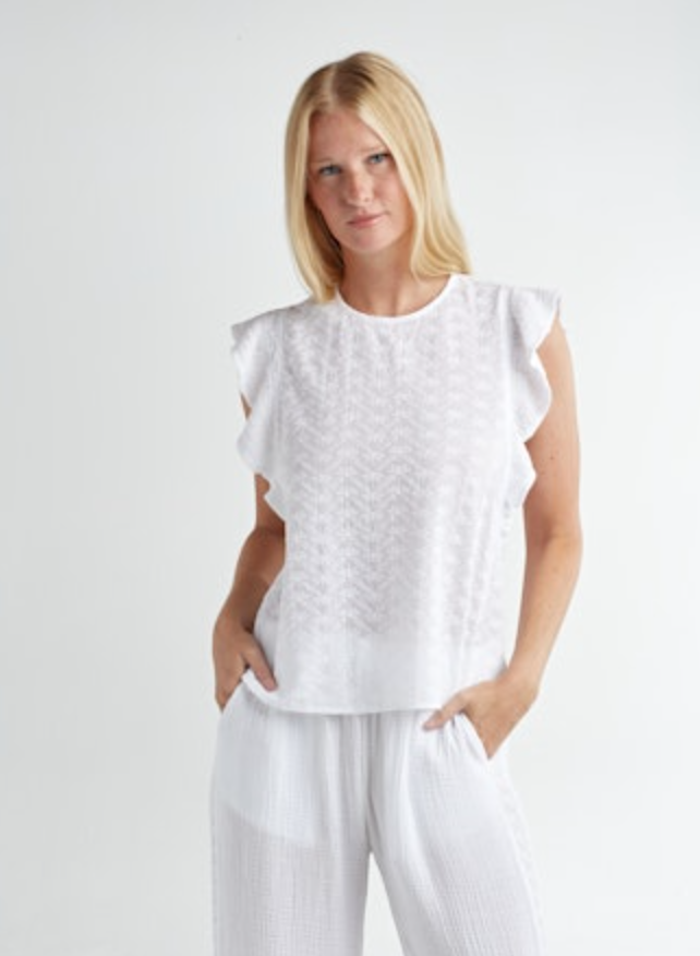 Red Haute Crew Neck Tank