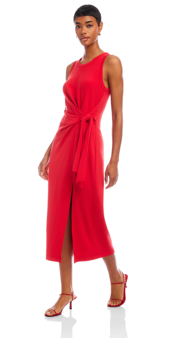 Fifteen Twenty Maddie Side-Knot Midi Dress