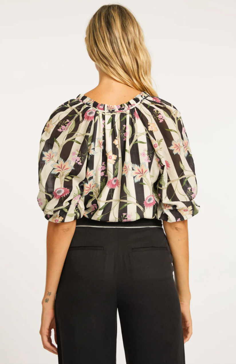 Caballero Zara Stripe Vine Top