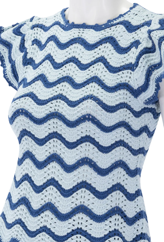 Rails Coen Top In Azure Scallop