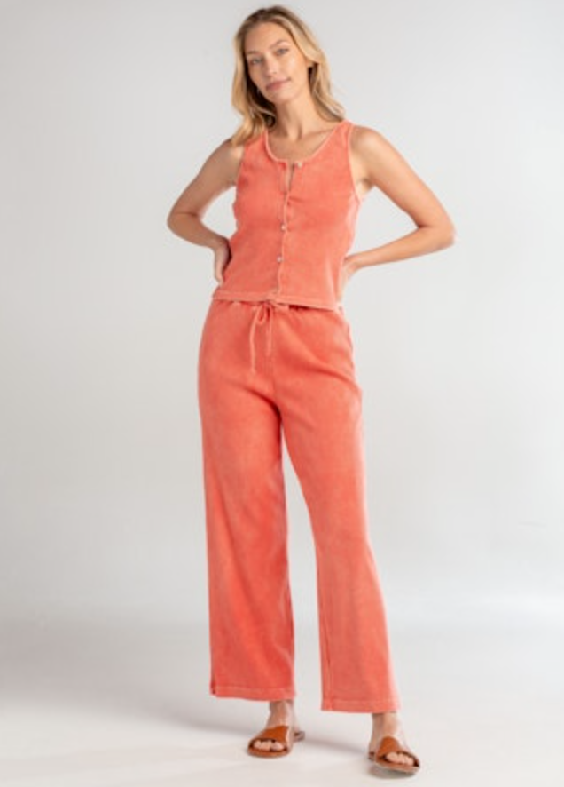 Red Haute Button Vest
