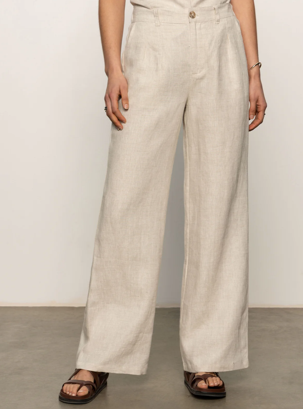 Sanctuary Hopper Semi High Rise Pant Flax