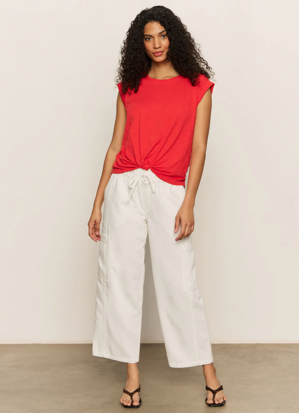 Sanctuary Knotted Muscle Tee Cayenne