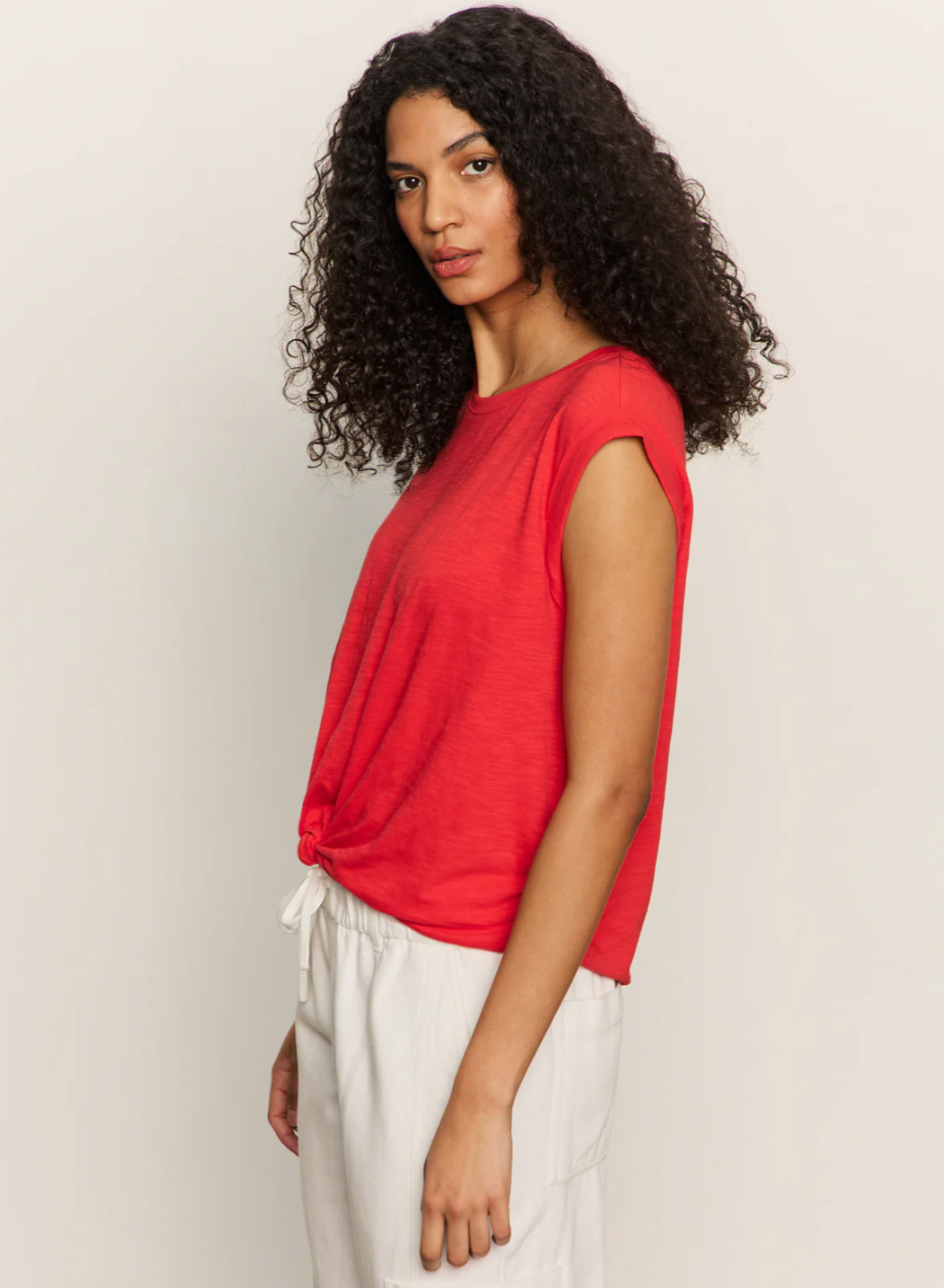 Sanctuary Knotted Muscle Tee Cayenne