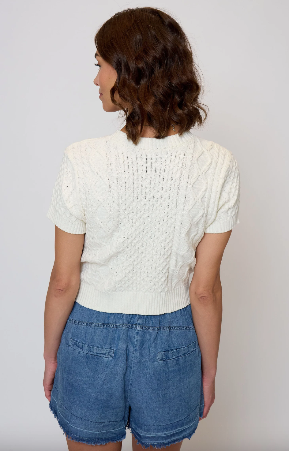CPW Junie Cable Tee WHITE