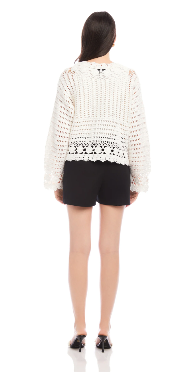 Fifteen Twenty Nila Hand Crochet Pullover