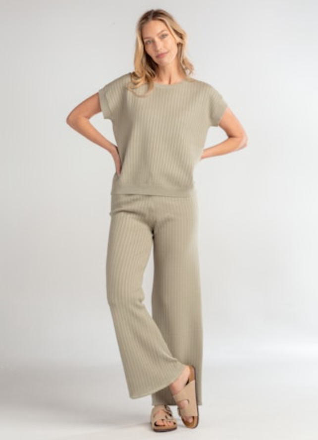 Red Haute Cap Sleeve Crew