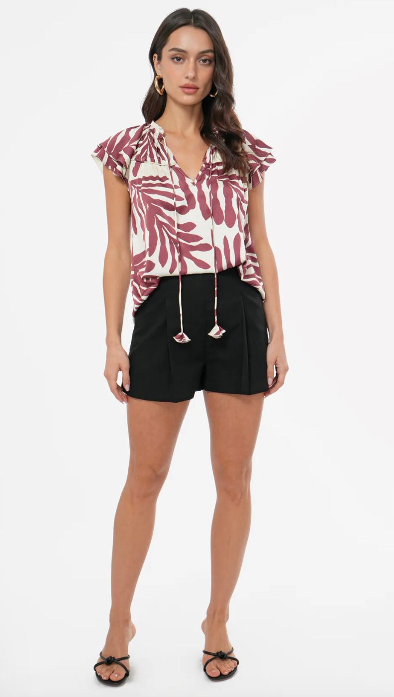 Greylin Trixxie Flutter Sleeve Blouse