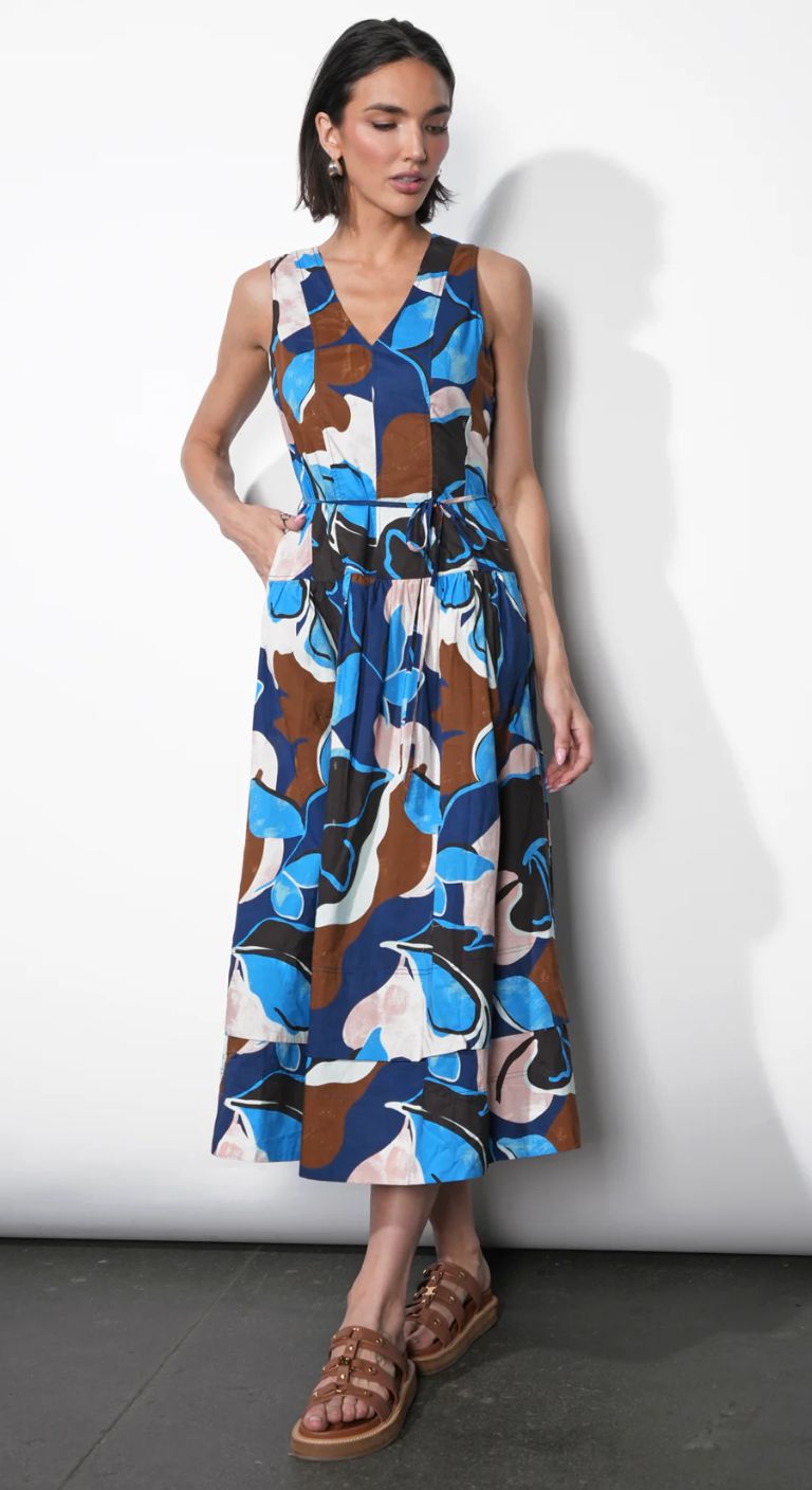 Greylin Abi Poplin Midi Dress