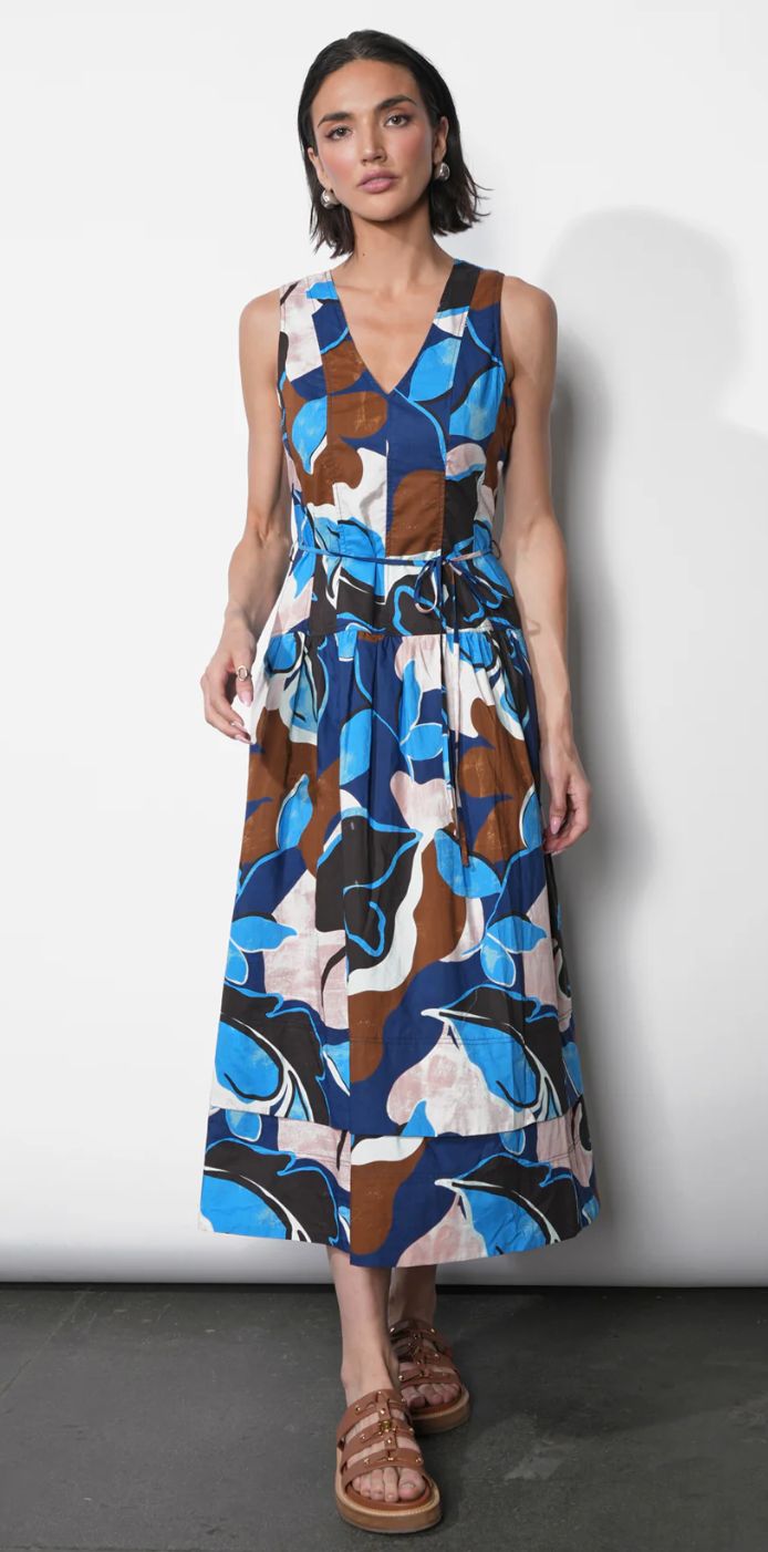 Greylin Abi Poplin Midi Dress