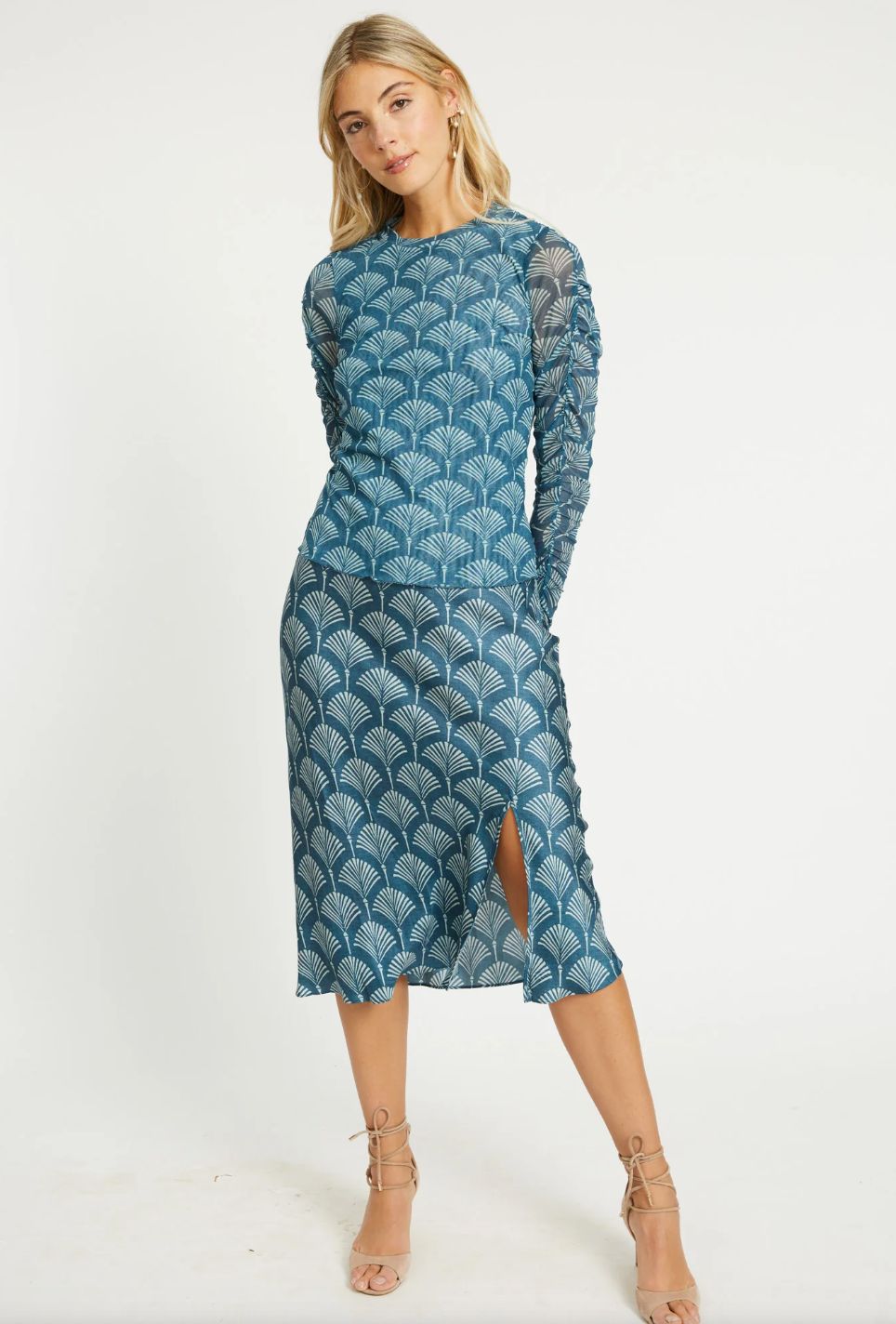 Caballero - Nessa Teal Ginko Breeze Top