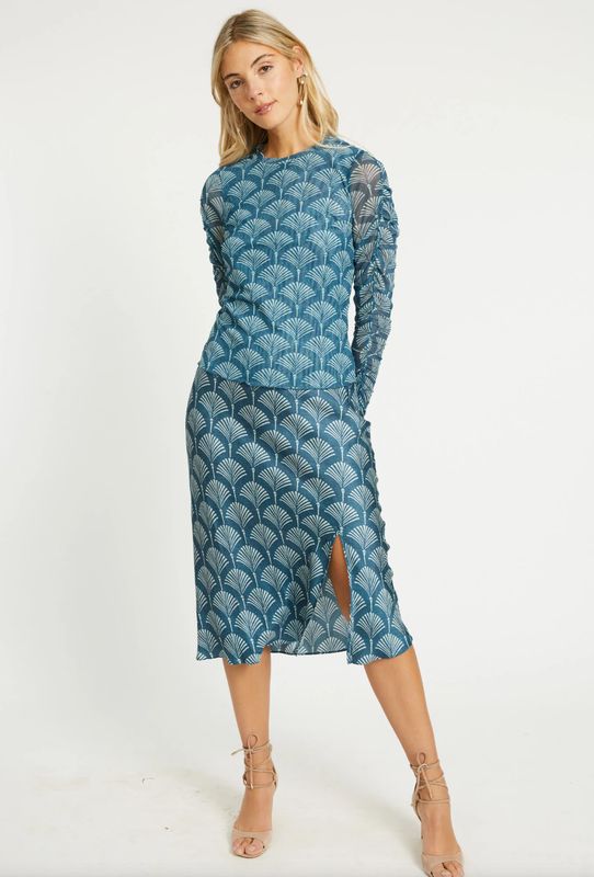 Caballero - Nessa Teal Ginko Breeze Top