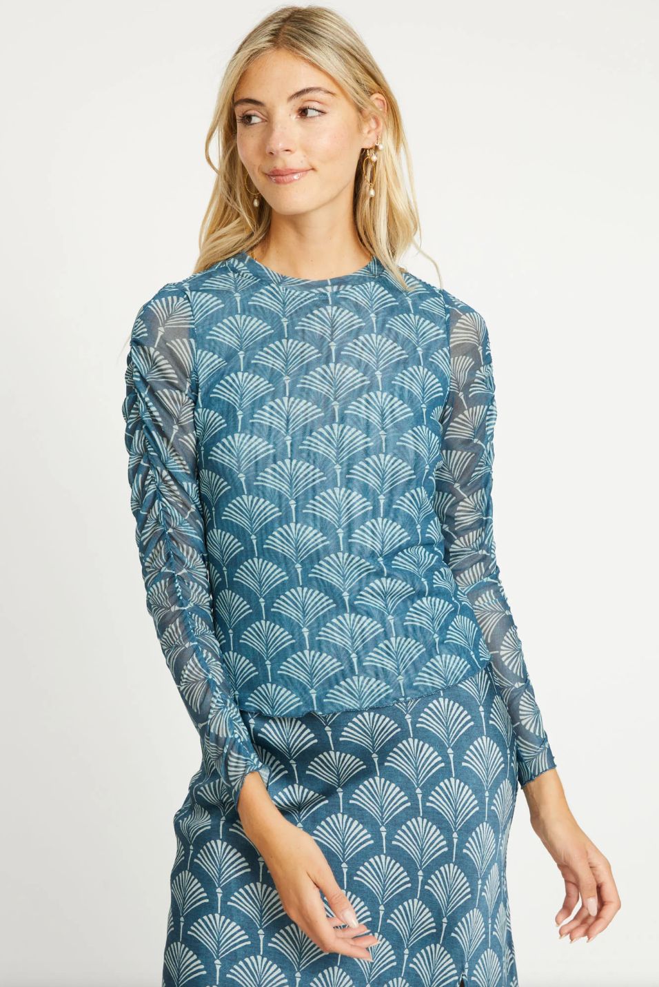 Caballero - Nessa Teal Ginko Breeze Top
