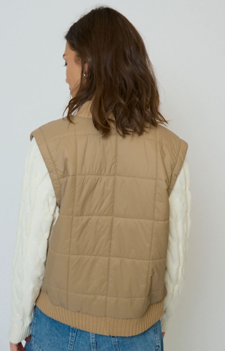 Central Park West Brady Quilted Mixed Media Jacket