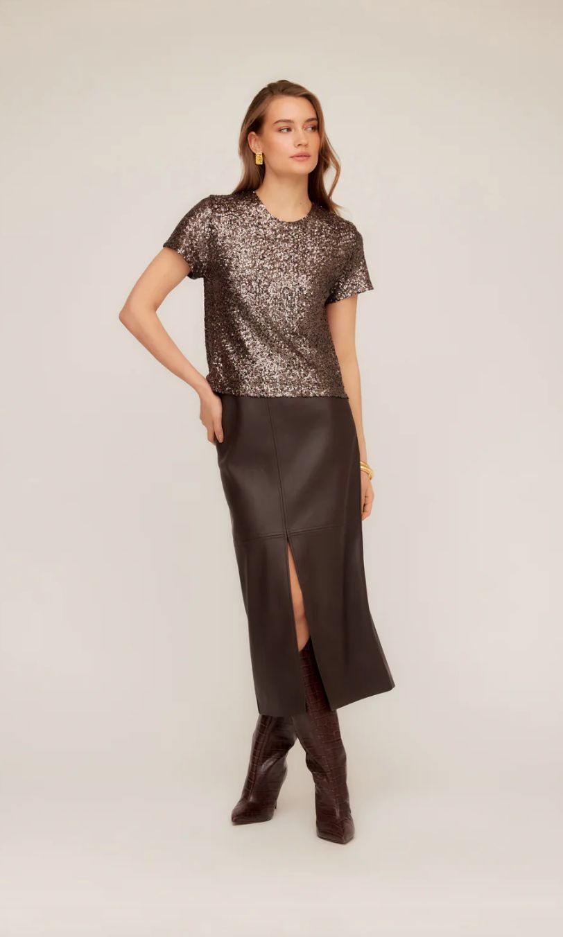 Fifteen Twenty Stacey Sequin Top