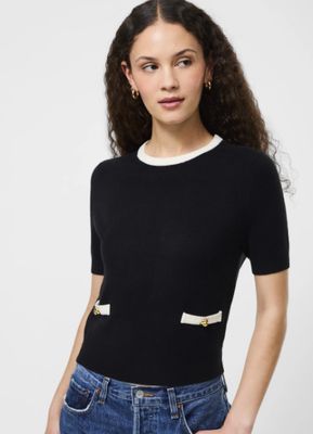 French Connection Babysoft Short Sleeve Top