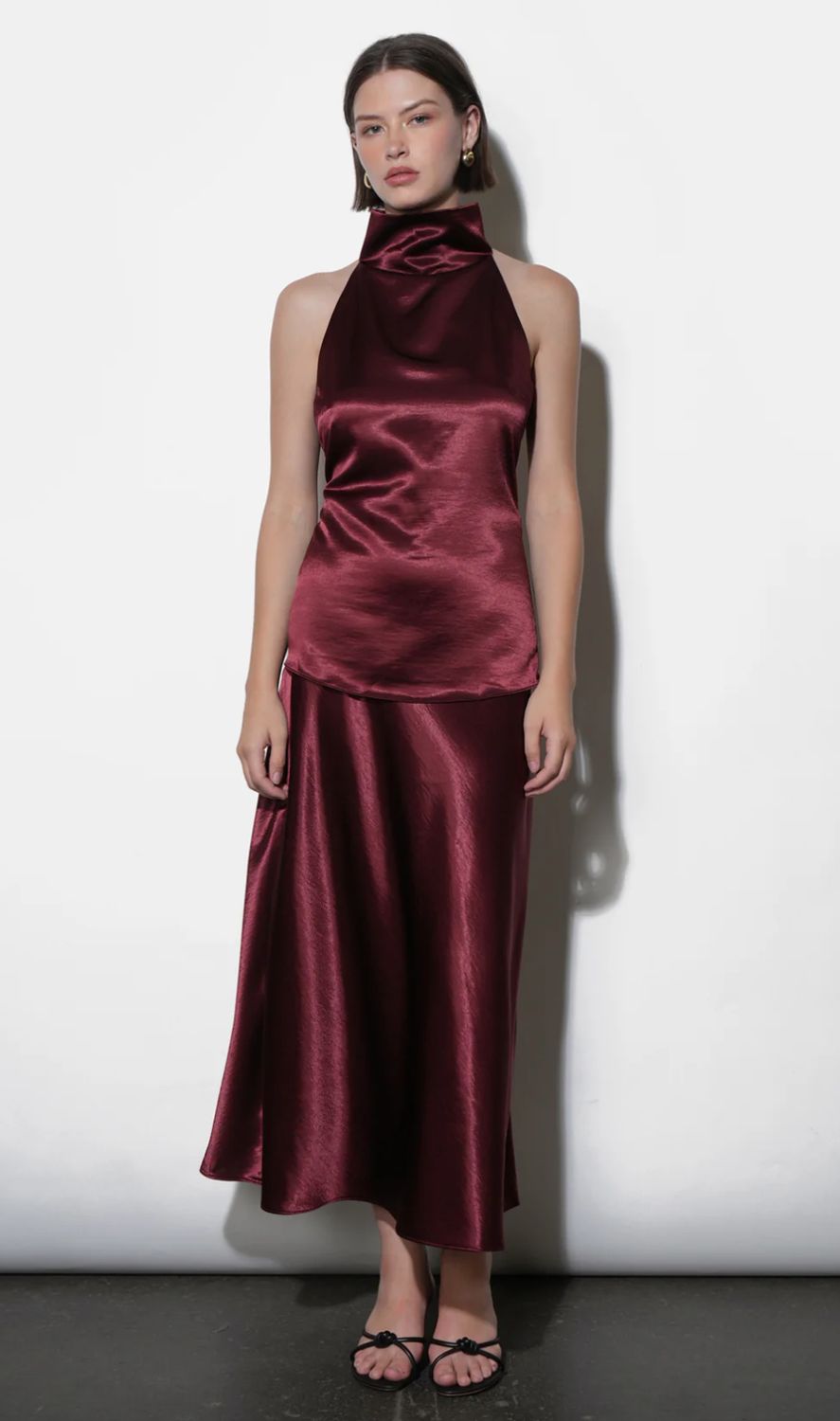 Greylin Paige Midi Slip Skirt