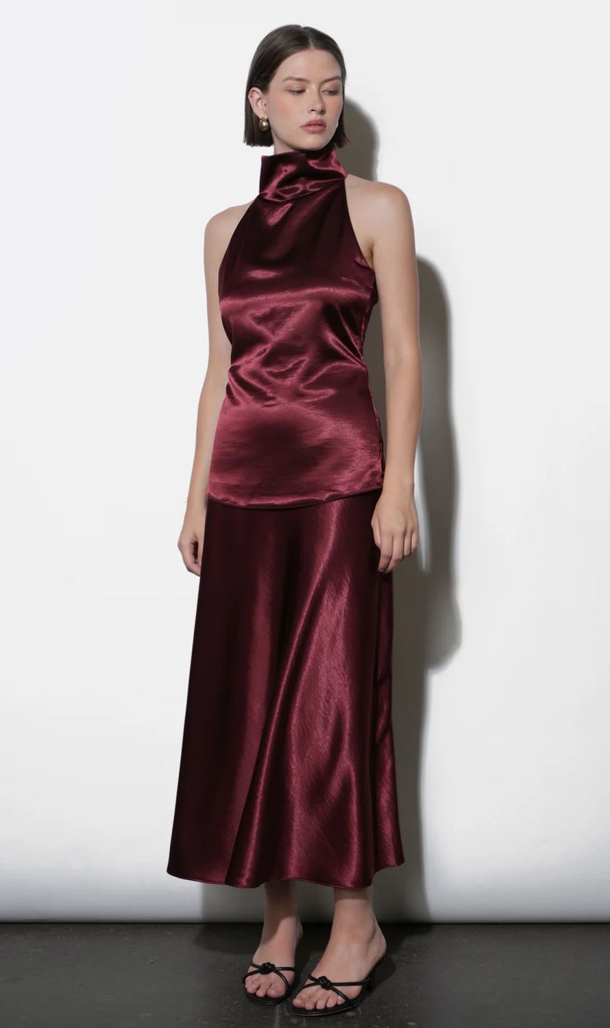 Greylin Paige Midi Slip Skirt