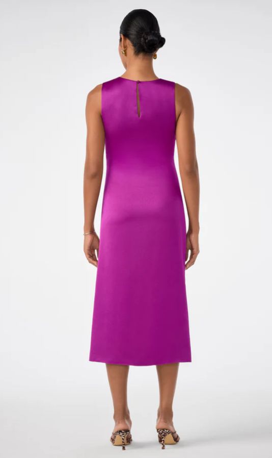 Trina Turk Chestnut Ruched Midi Dress