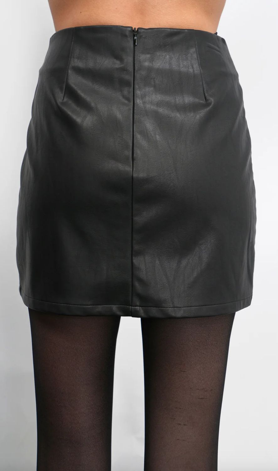 Greylin Grace Wrap Vegan Leather Skort